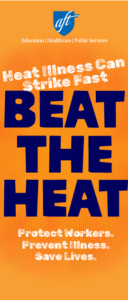 Front page of "Beat the Heat" brochure from AFT.